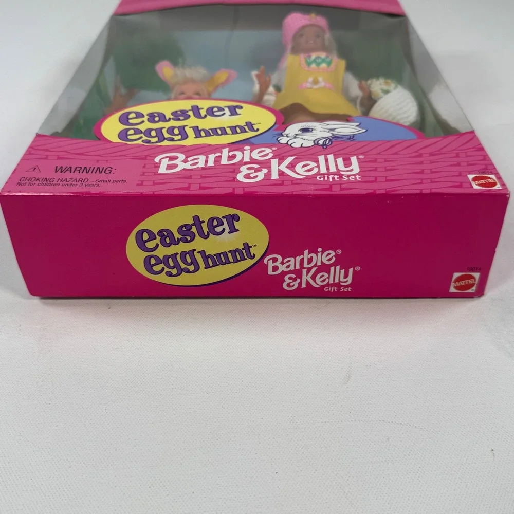 Mattel 1997 Easter Egg Hunt Barbie and Kelly Gift Set Special Edition 19014 NIB